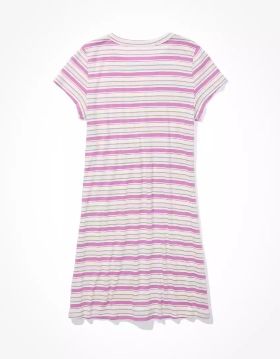 Mini Robe American Eagle AE Hey Baby Tee Violette Femme | UJX-99296374